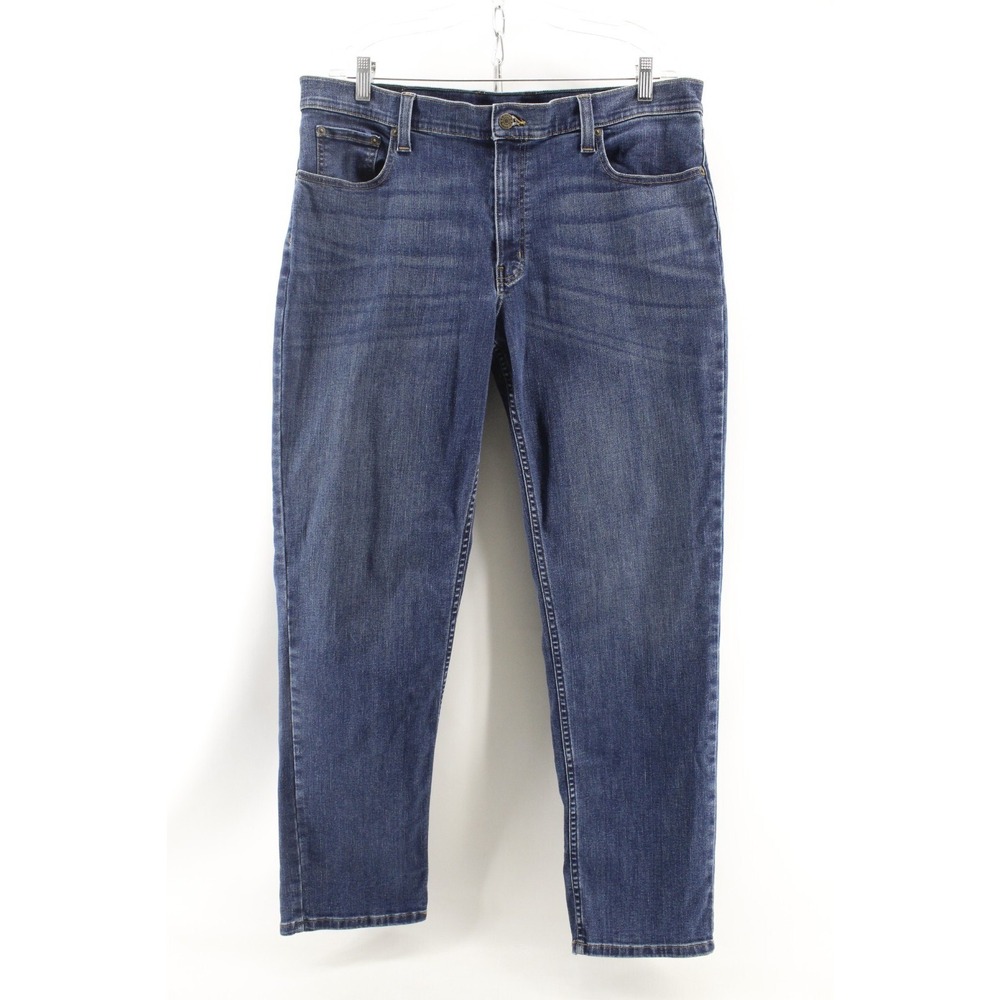 LL Bean Beanflex Men's 38x32 Dark Vintage Blue Jeans‎ Standard fit Straight Leg